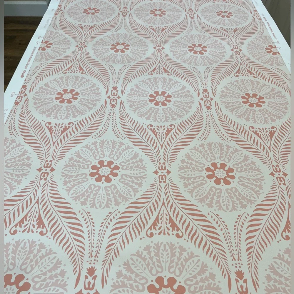 Thomas Strahan Hand Printed Wallpaper Dublin 14025 Pink 2 Bolts Non Woven
